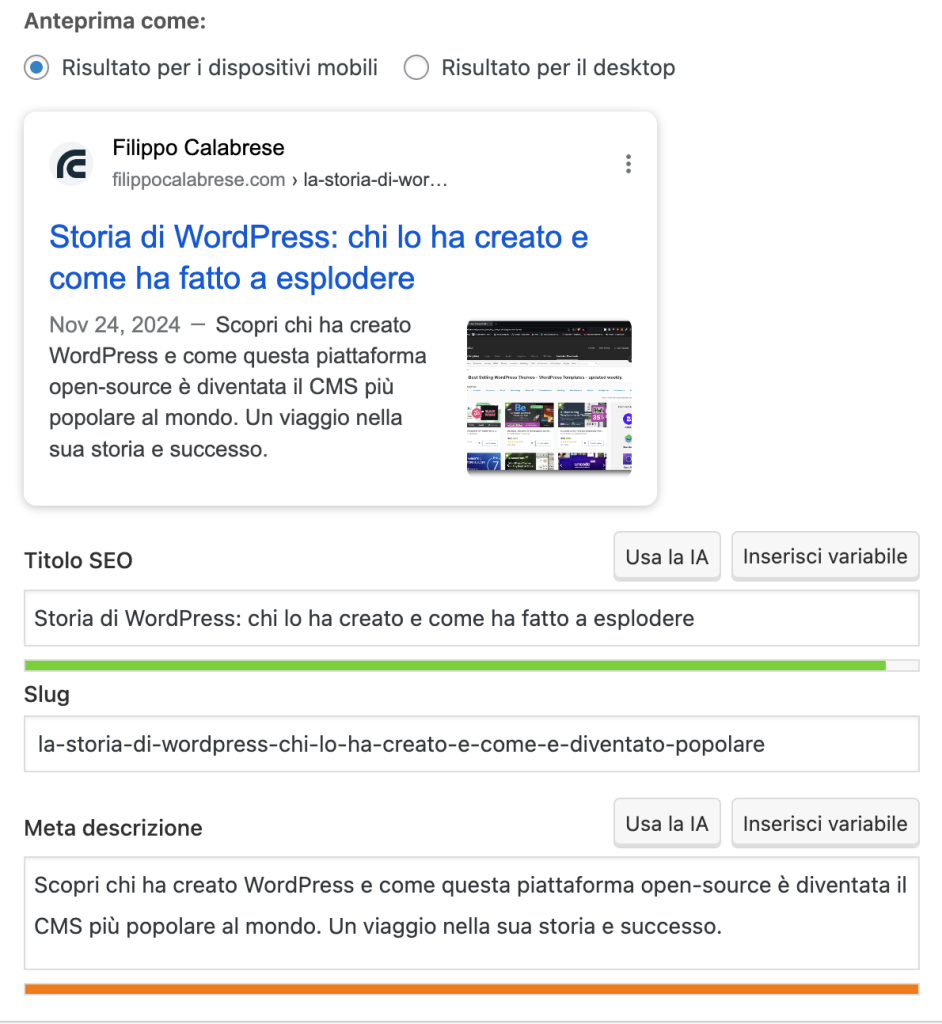 L'interfaccia intuitiva di SEO By Yoast